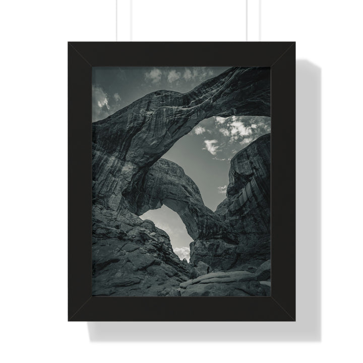 Natural Frames Part 4 in Black and White - Framed Print