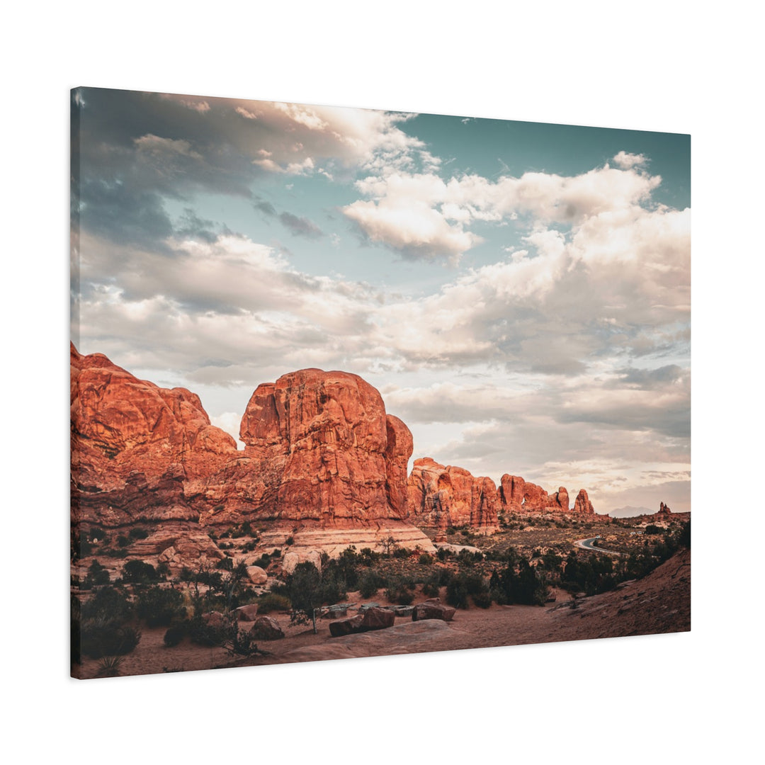 A Desert Sunset | Patience | Matte Canvas Art Print | Elemental Escape Collection