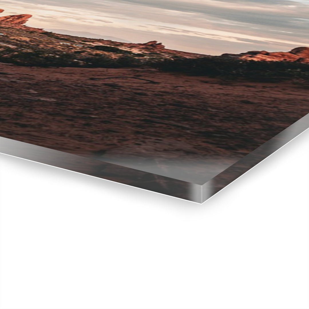 A Desert Sunset | Patience | Acrylic Wall Art Print | Elemental Escape Collection
