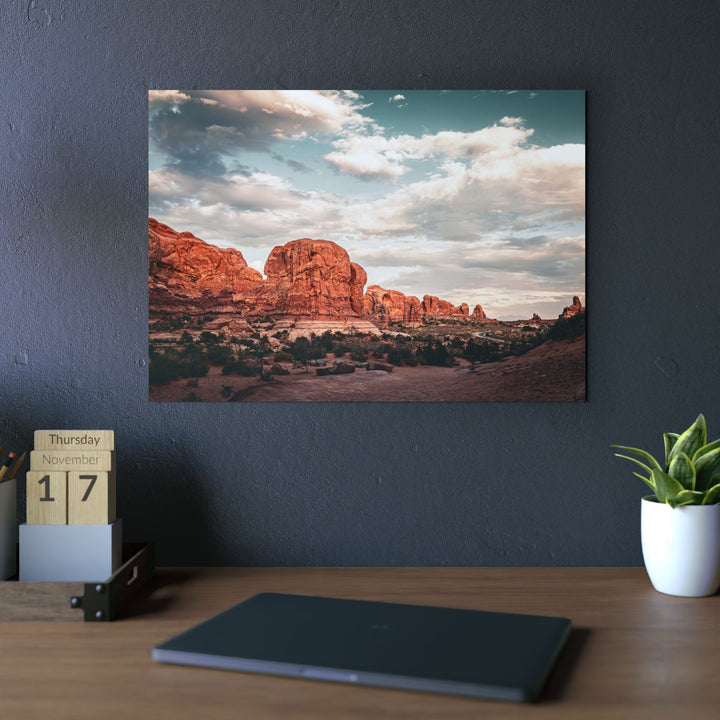 A Desert Sunset | Patience | Aluminum Wall Art | Elemental Escape Collection