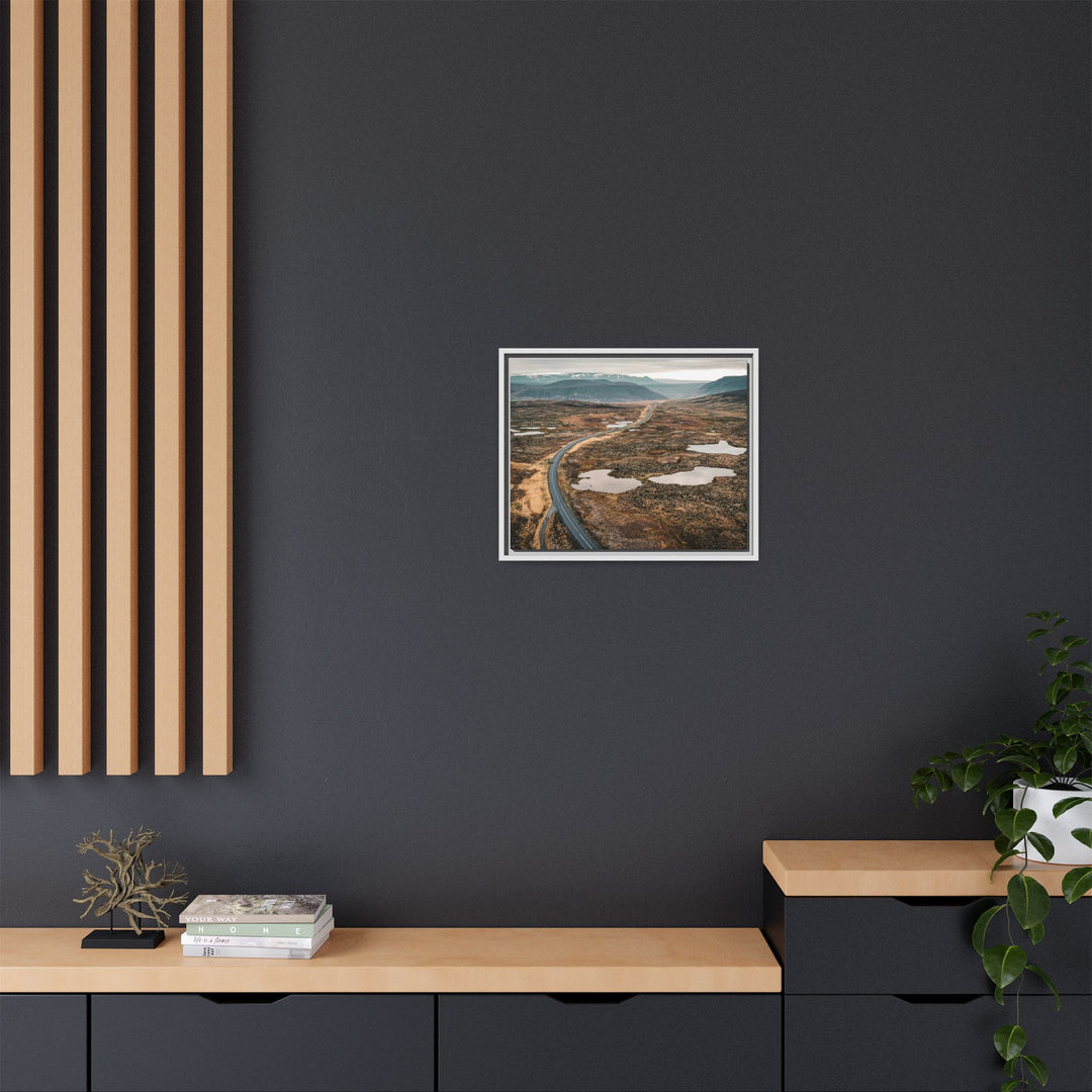 A Road Worth Traveling | Freedom | Framed Matte Canvas Art Print | Elemental Escape Collection