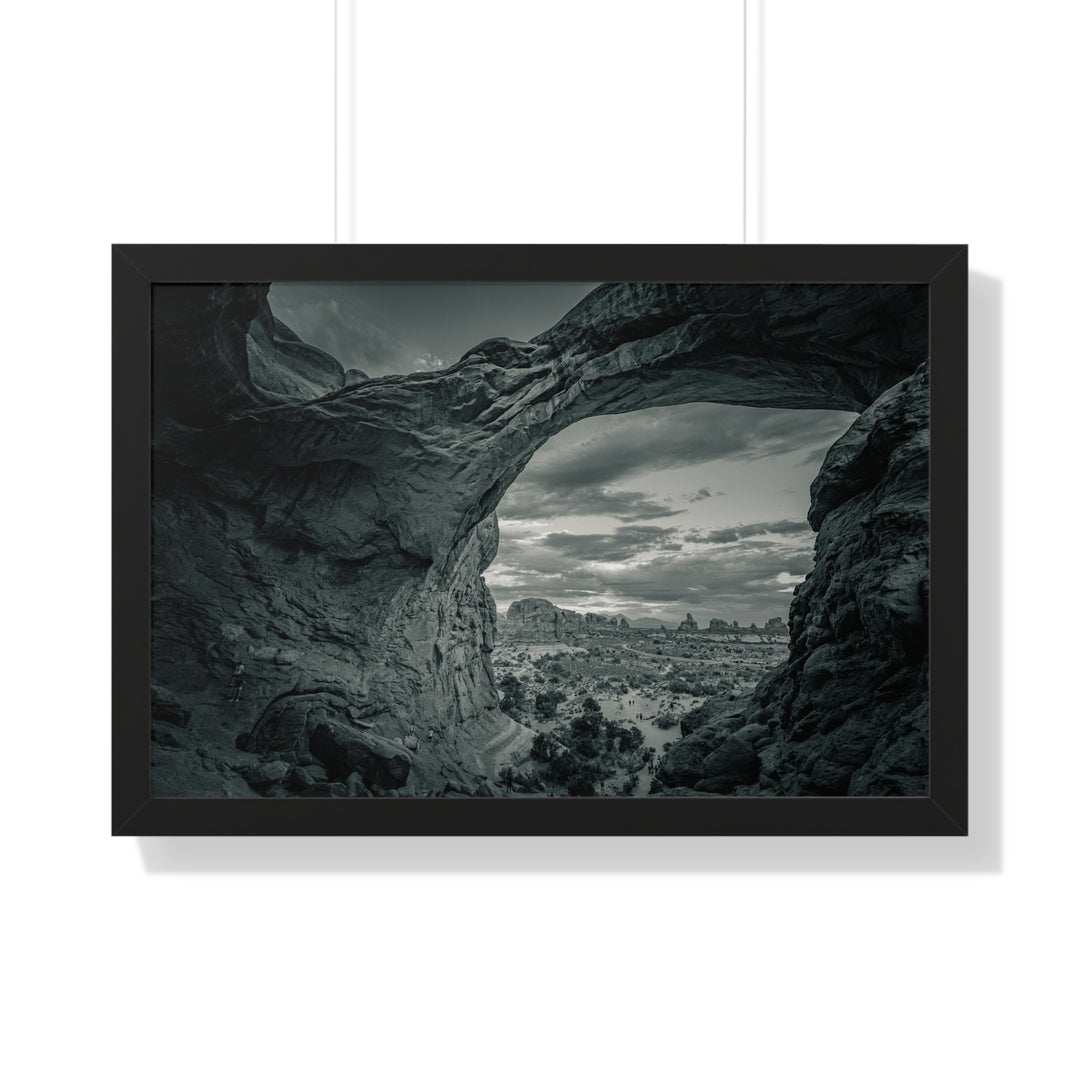 Natural Frames Part 2 in Black and White - Framed Print