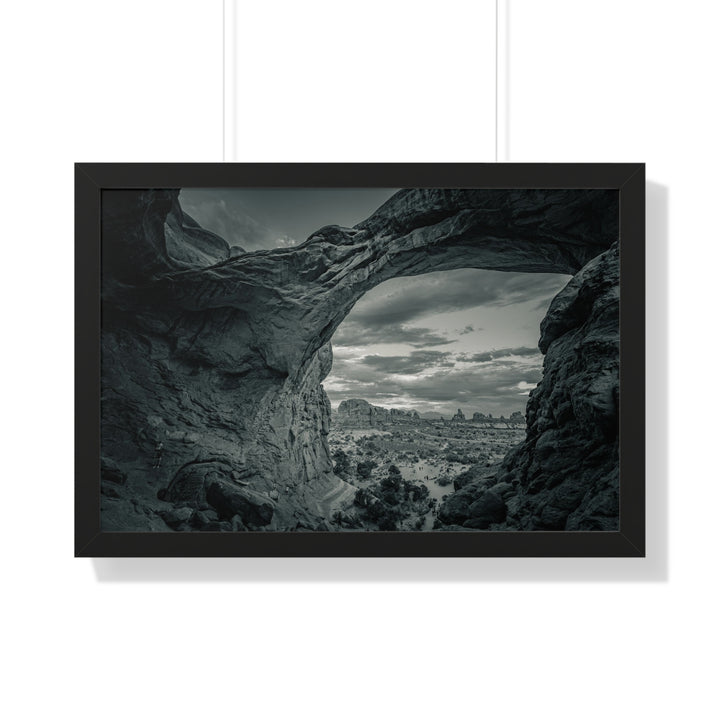 Natural Frames Part 2 in Black and White - Framed Print
