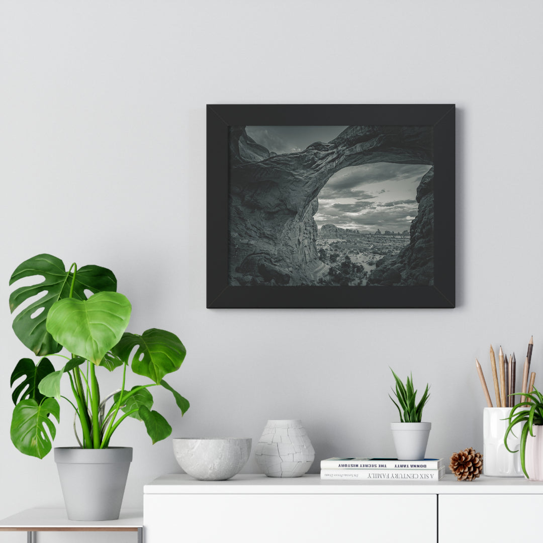 Natural Frames Part 2 in Black and White - Framed Print