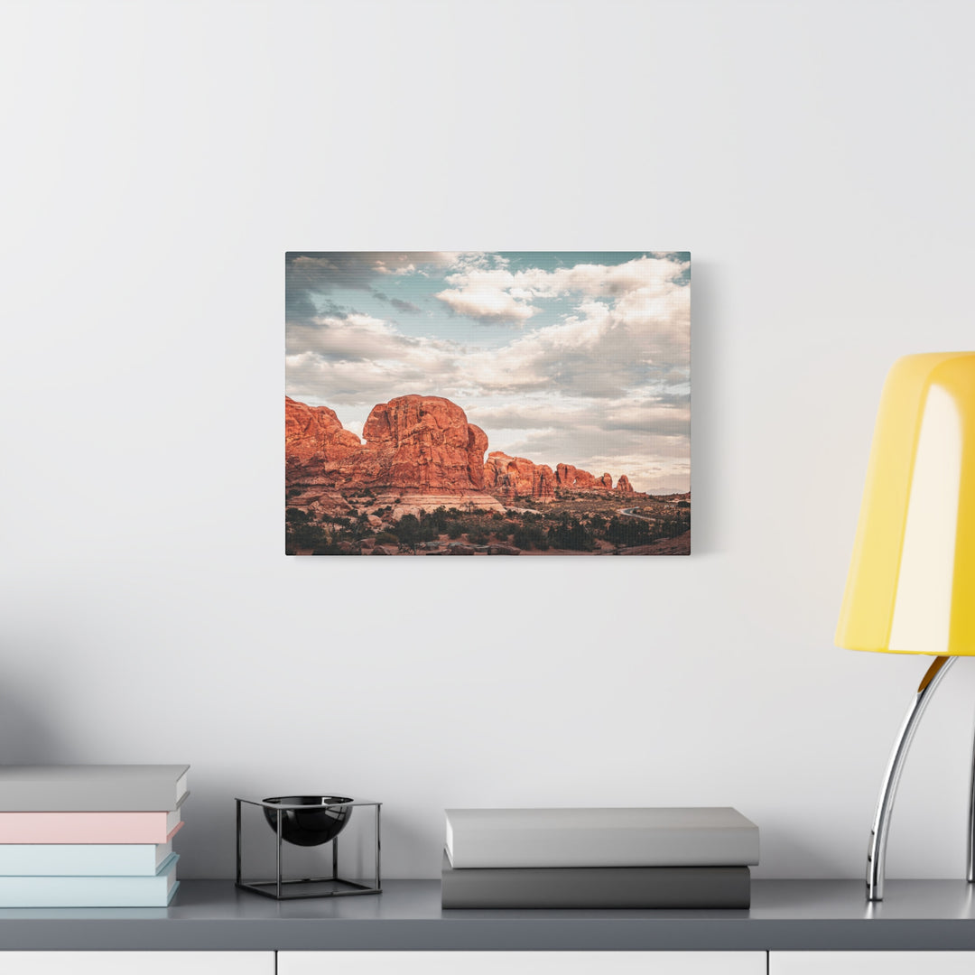 A Desert Sunset | Patience | Matte Canvas Art Print | Elemental Escape Collection