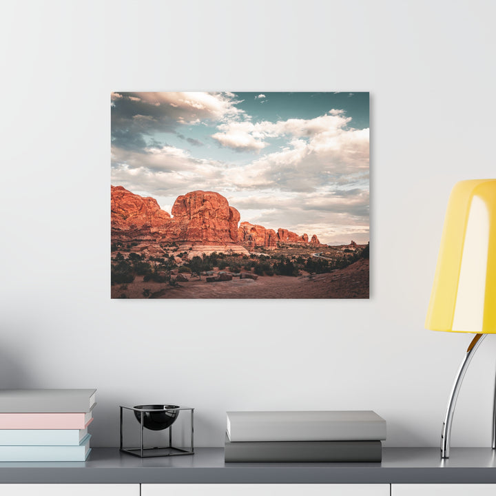 A Desert Sunset | Patience | Acrylic Wall Art Print | Elemental Escape Collection