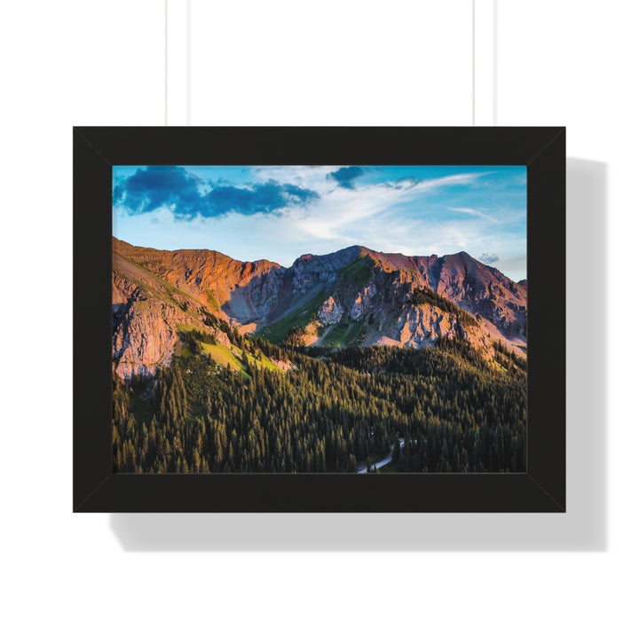 Fading Mountain Light - Framed Print