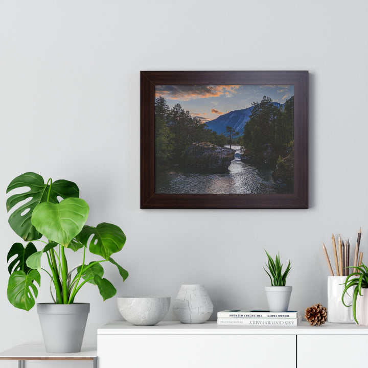 Whispering Waters at Dusk - Framed Print