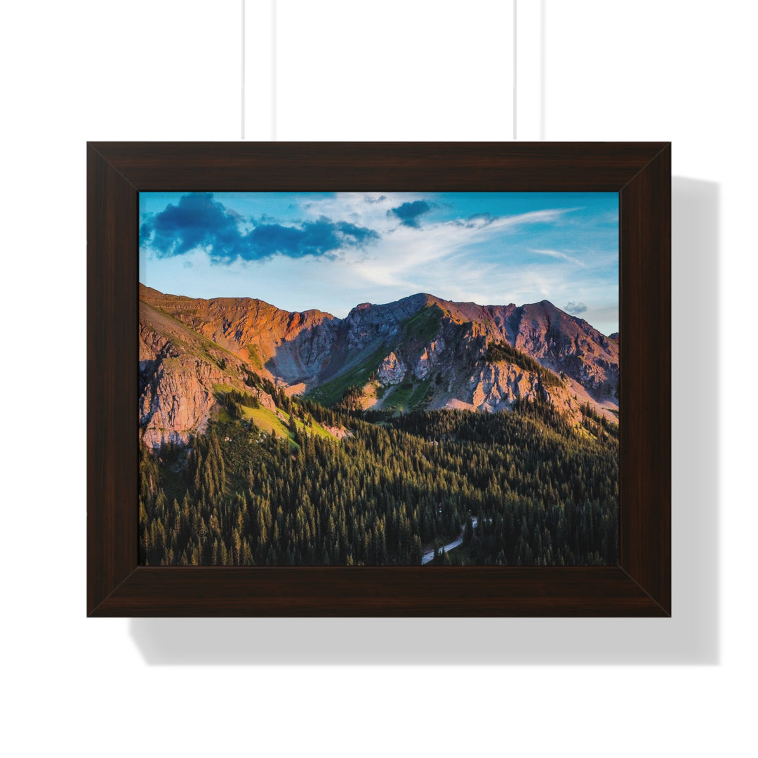 Fading Mountain Light - Framed Print