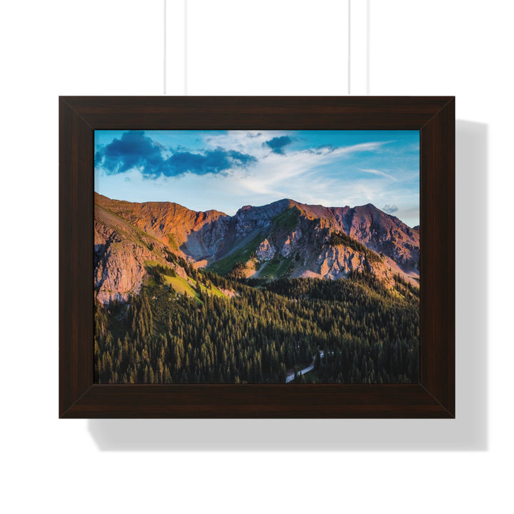 Fading Mountain Light - Framed Print