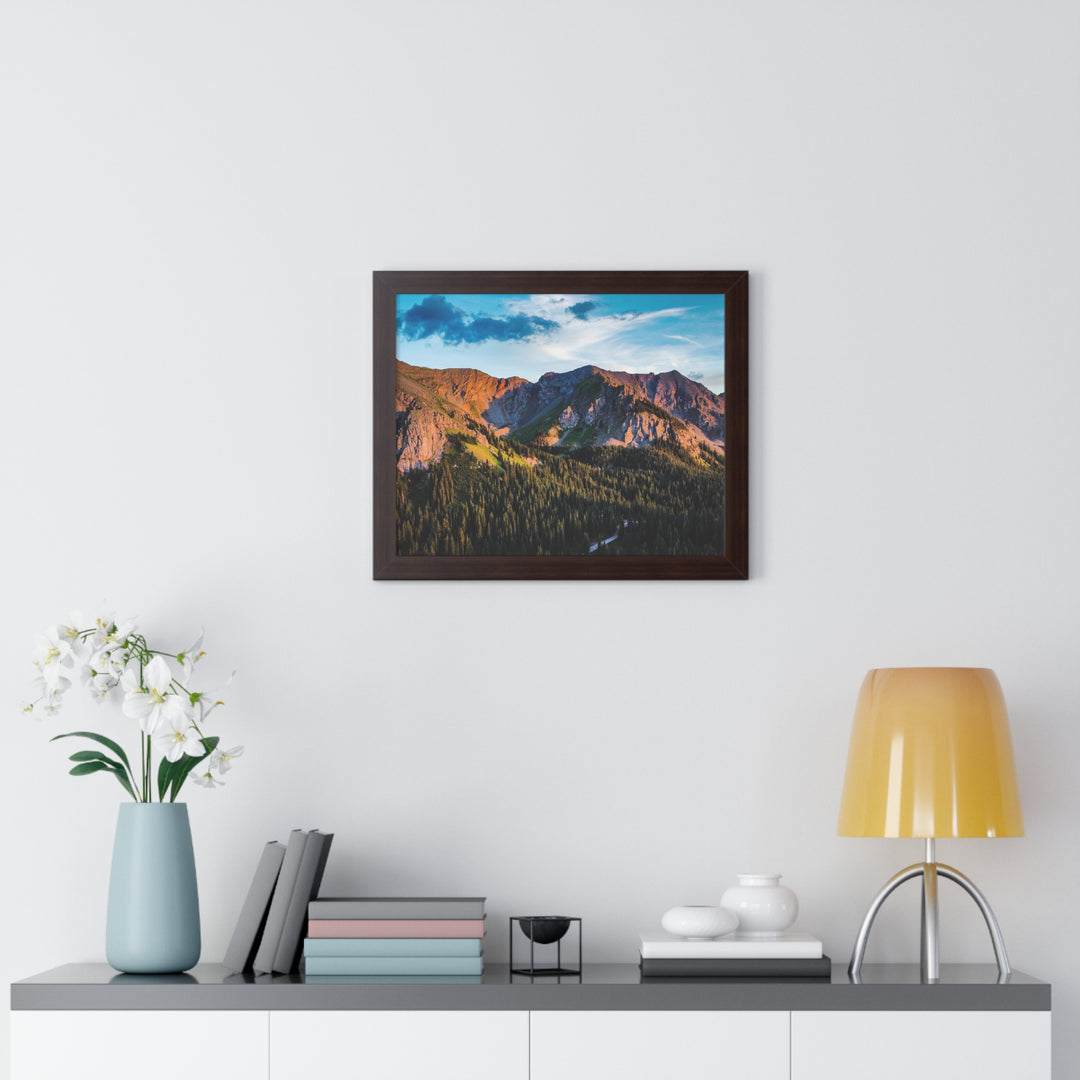 Fading Mountain Light - Framed Print