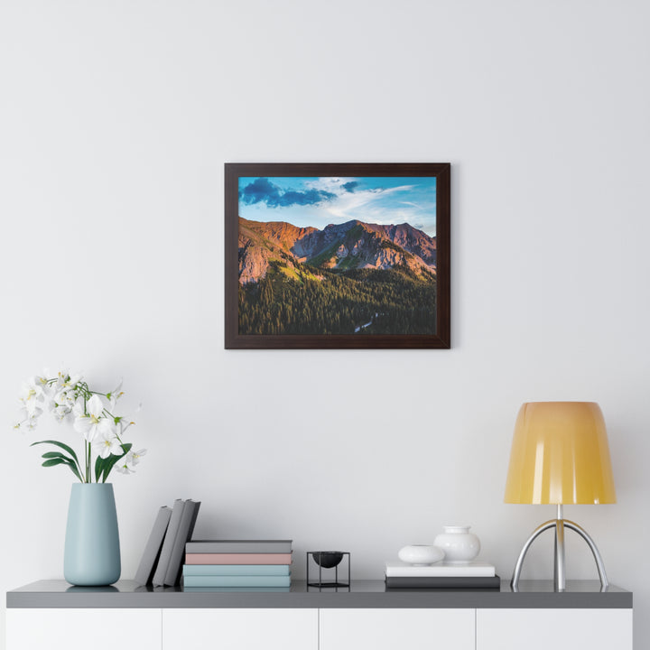 Fading Mountain Light - Framed Print
