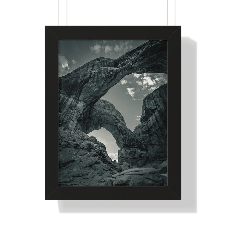 Natural Frames Part 4 in Black and White - Framed Print