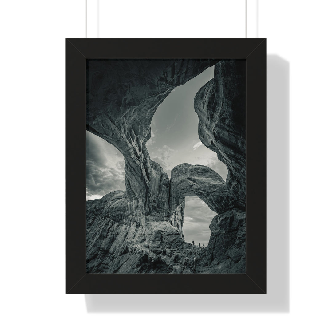 Natural Frames Part 1 in Black and White - Framed Print