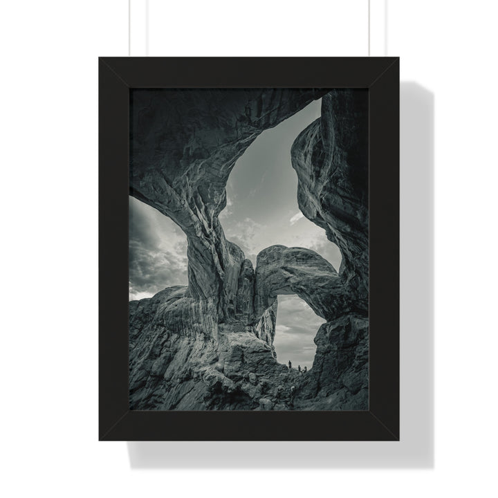 Natural Frames Part 1 in Black and White - Framed Print
