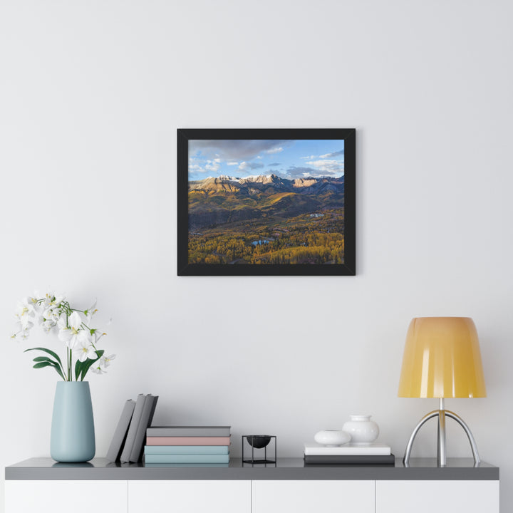 Glowing Mountainside - Framed Print