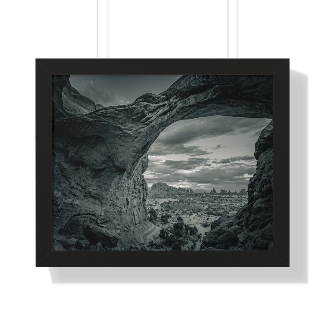 Natural Frames Part 2 in Black and White - Framed Print