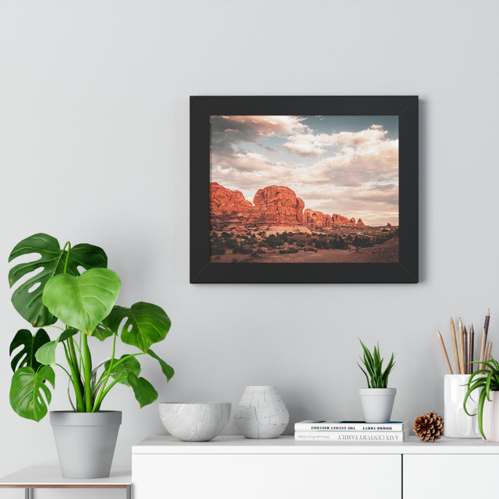 A Desert Sunset - Framed Print