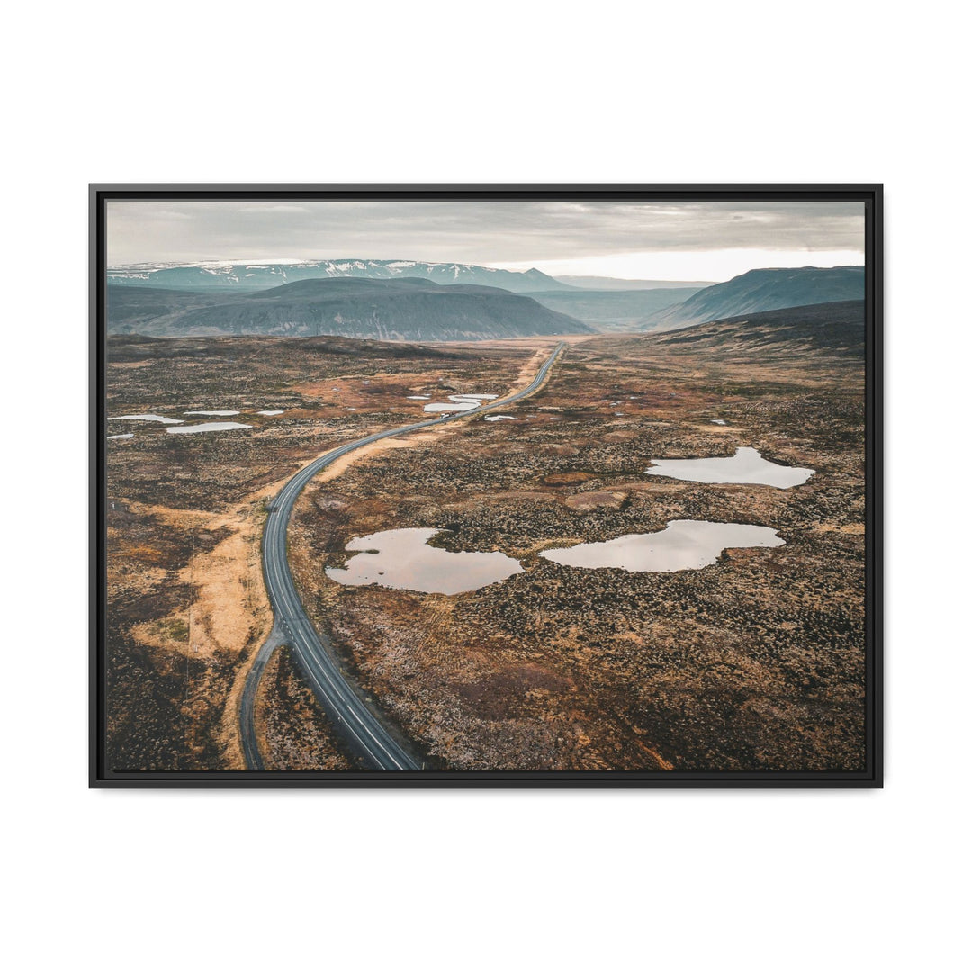 A Road Worth Traveling | Freedom | Framed Matte Canvas Art Print | Elemental Escape Collection