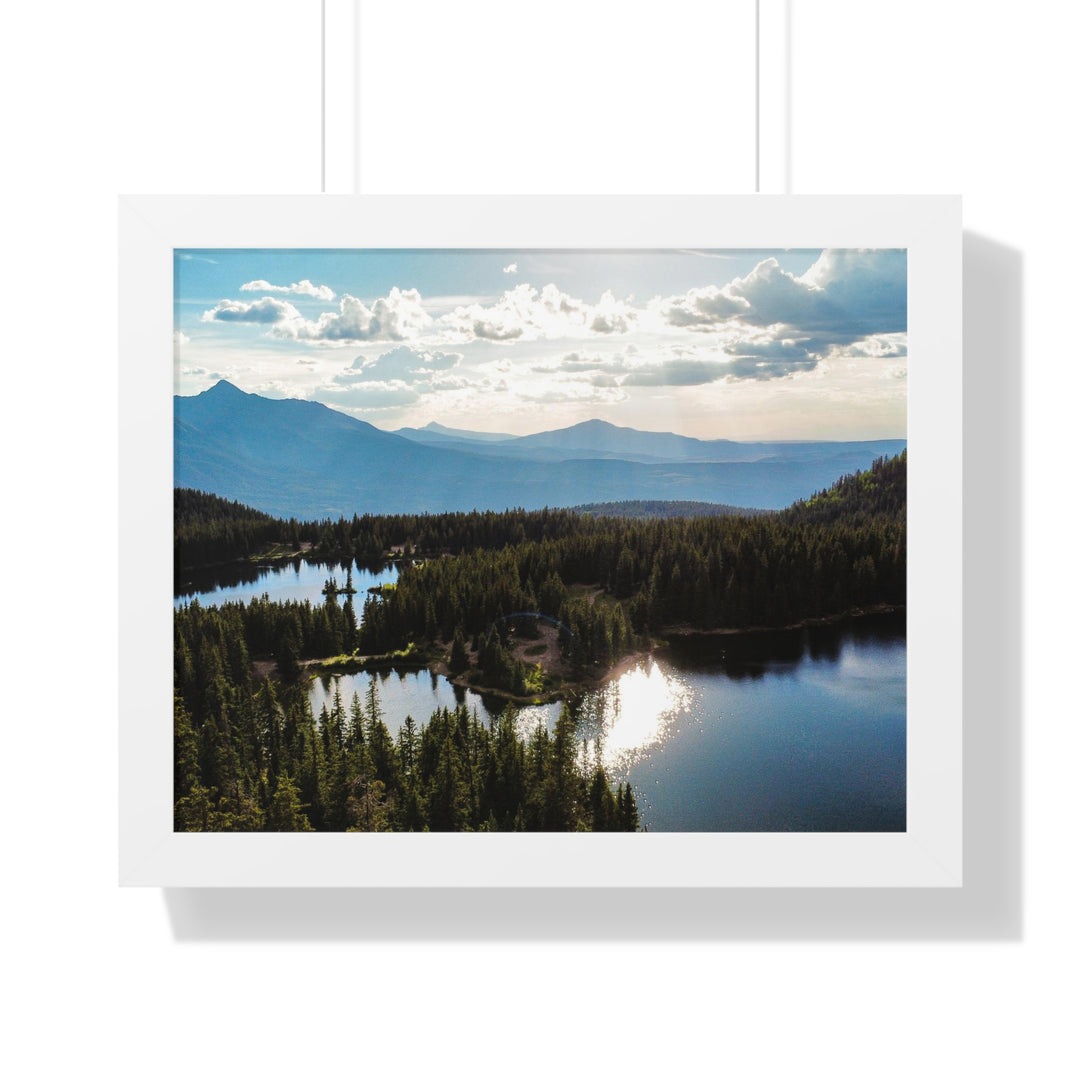 Cool Mountain Lakes - Framed Print