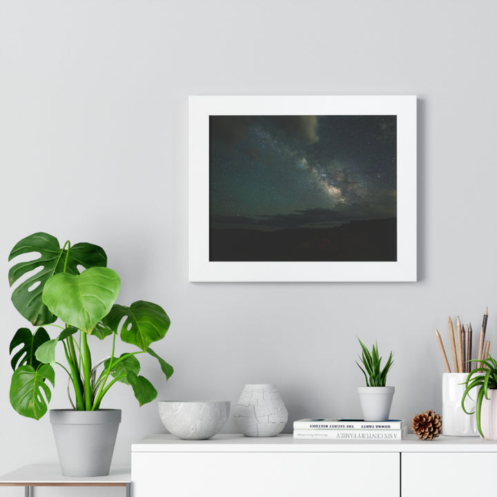 Milky Way Through the Clouds Part 2 - Framed Print