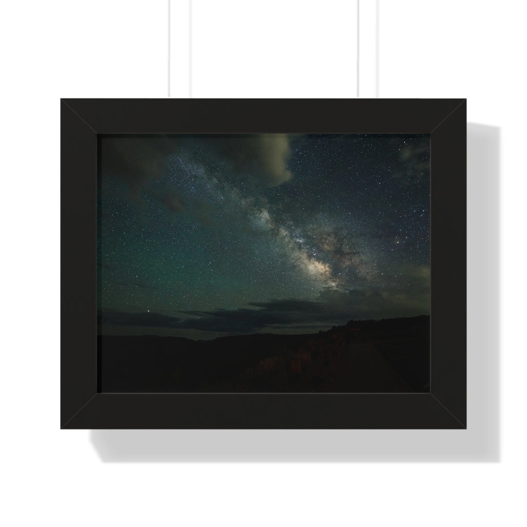 Milky Way Through the Clouds Part 2 - Framed Print