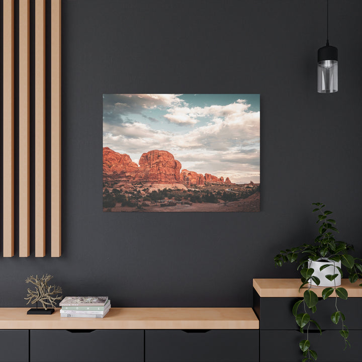 A Desert Sunset | Patience | Matte Canvas Art Print | Elemental Escape Collection