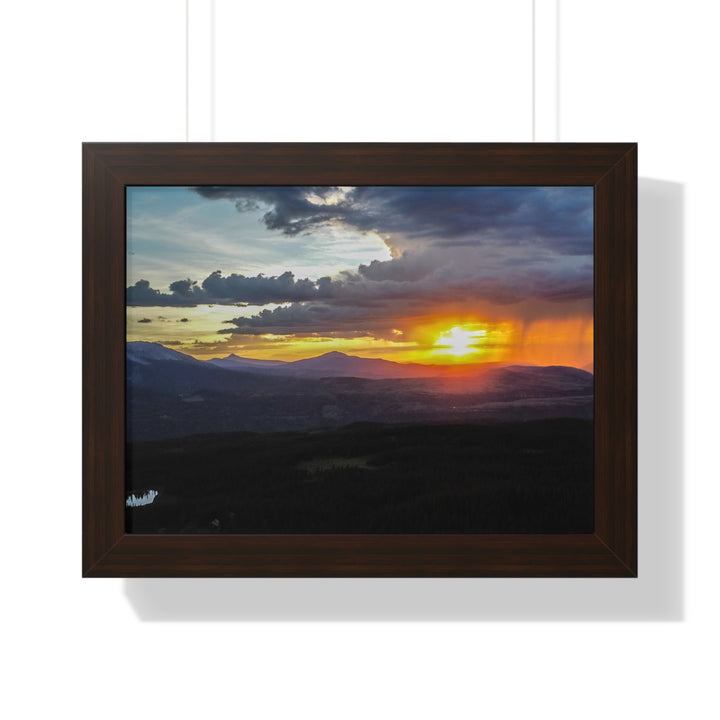 Rainy Sunset - Framed Print