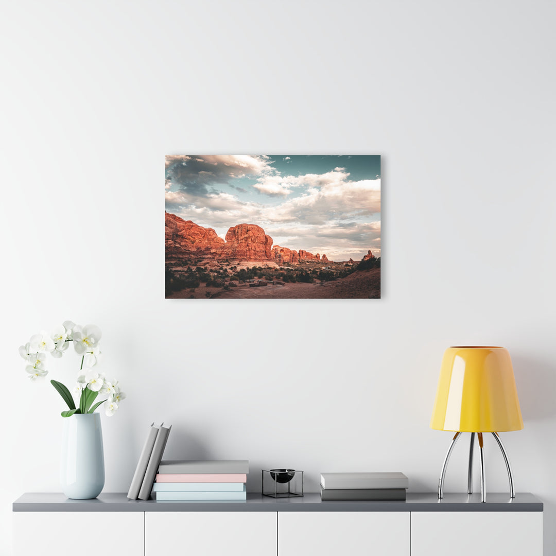 A Desert Sunset | Patience | Acrylic Wall Art Print | Elemental Escape Collection