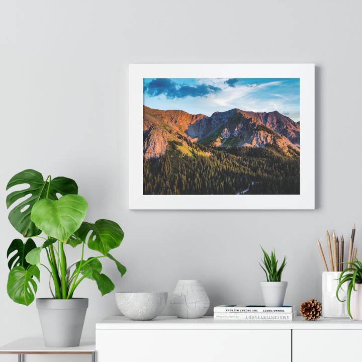 Fading Mountain Light - Framed Print