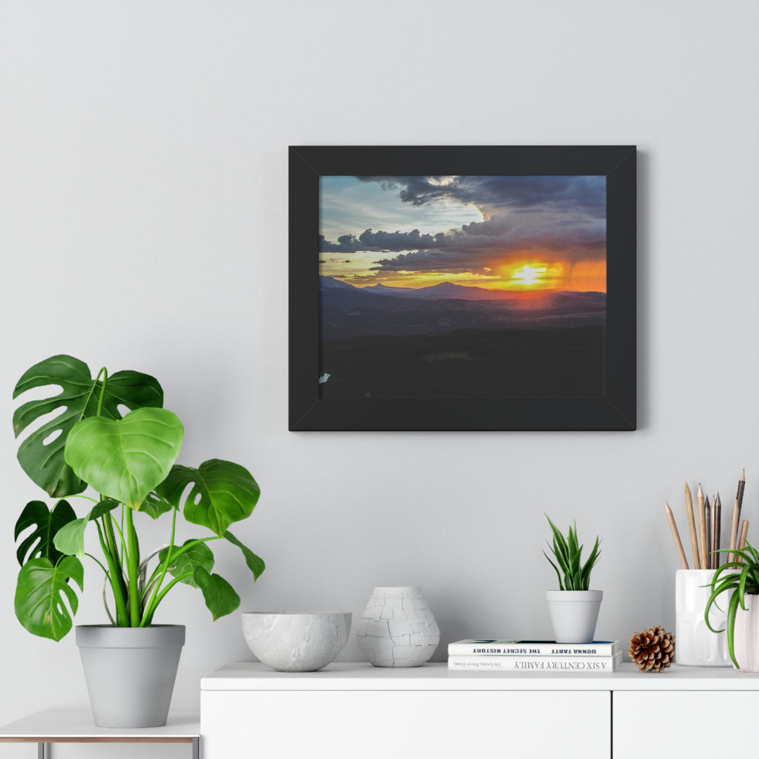 Rainy Sunset - Framed Print