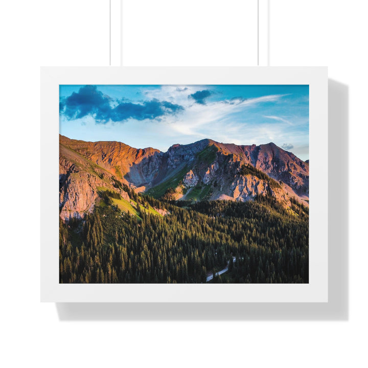 Fading Mountain Light - Framed Print