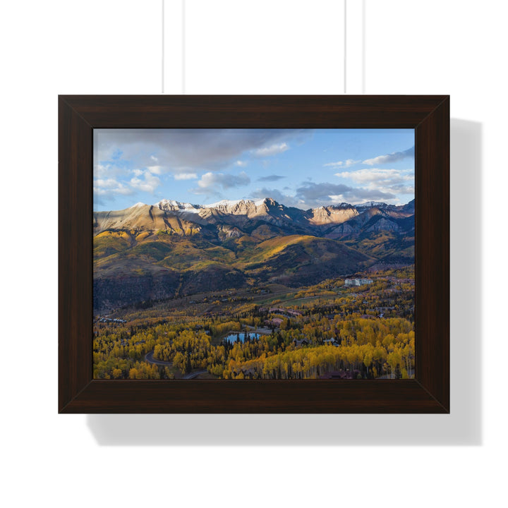 Glowing Mountainside - Framed Print