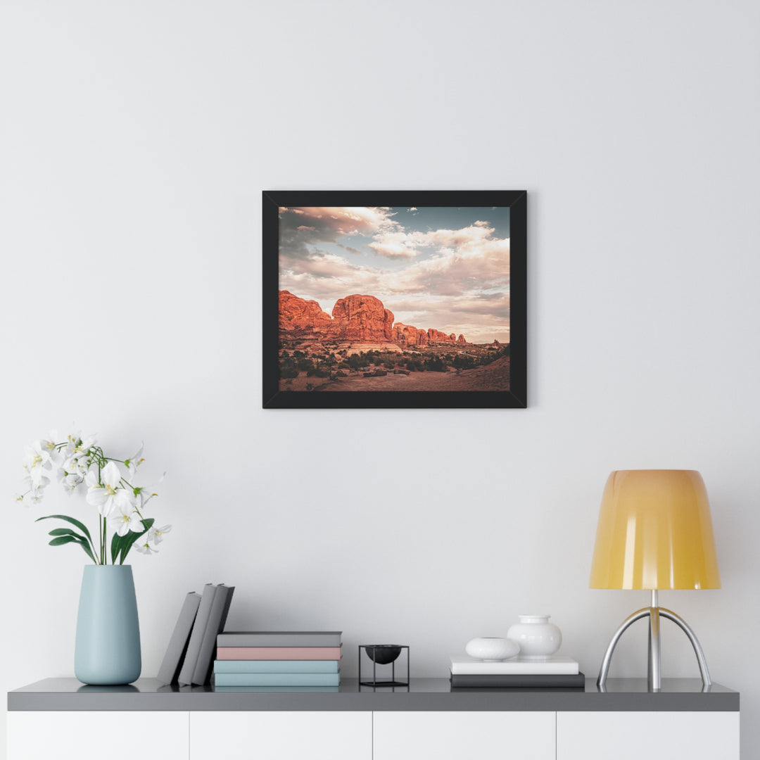 A Desert Sunset - Framed Print