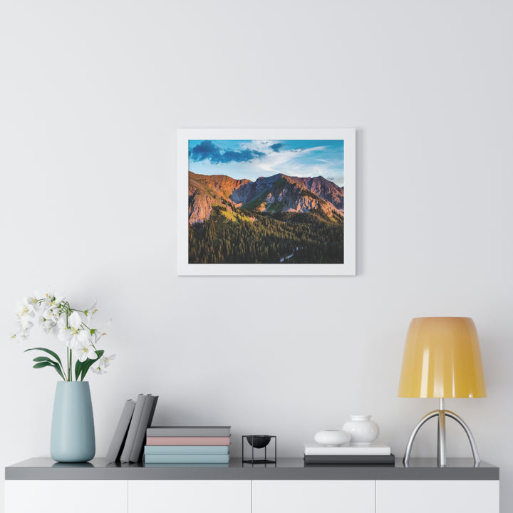Fading Mountain Light - Framed Print