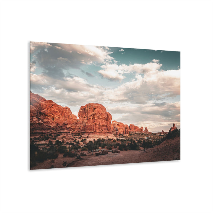 A Desert Sunset | Patience | Acrylic Wall Art Print | Elemental Escape Collection