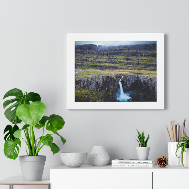 A Remote Waterfall - Framed Print