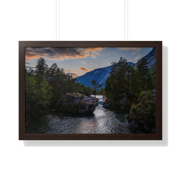 Whispering Waters at Dusk - Framed Print