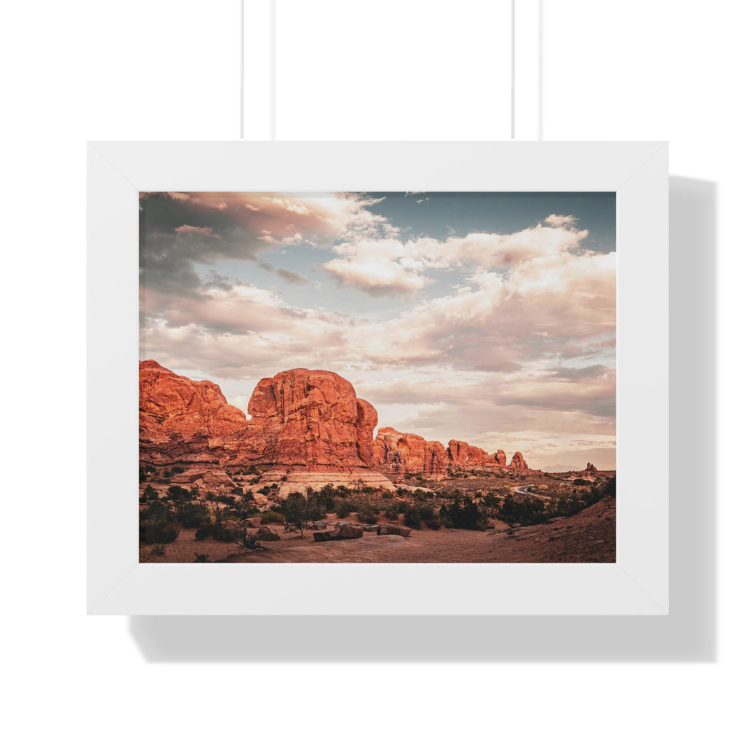 A Desert Sunset - Framed Print