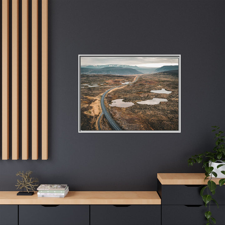 A Road Worth Traveling | Freedom | Framed Matte Canvas Art Print | Elemental Escape Collection