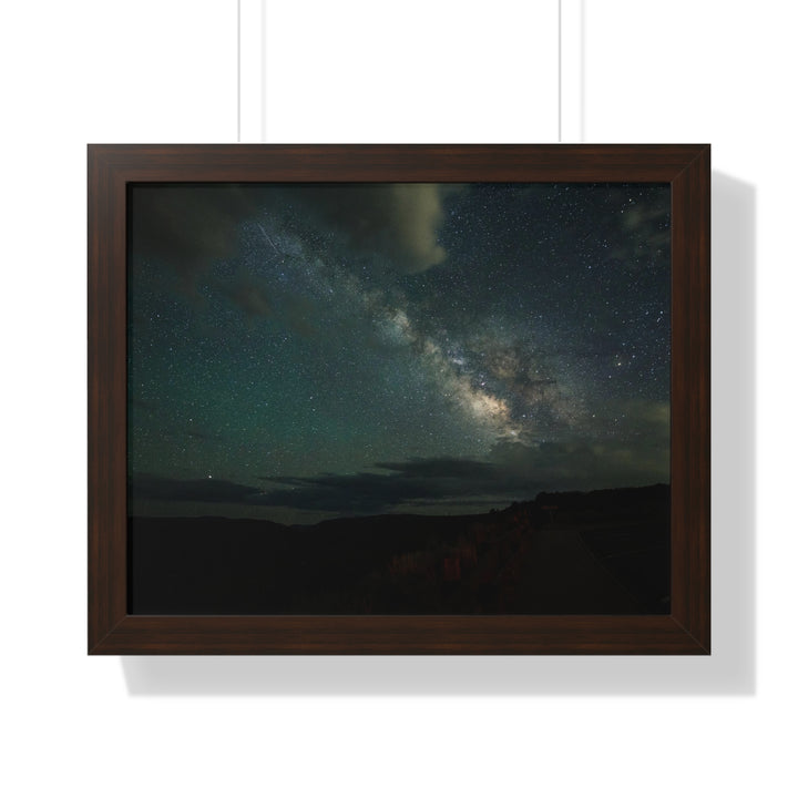 Milky Way Through the Clouds Part 2 - Framed Print