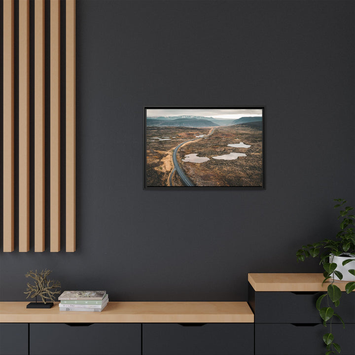 A Road Worth Traveling | Freedom | Framed Matte Canvas Art Print | Elemental Escape Collection