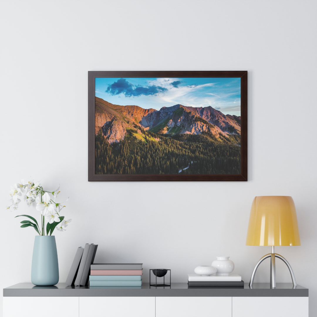 Fading Mountain Light - Framed Print