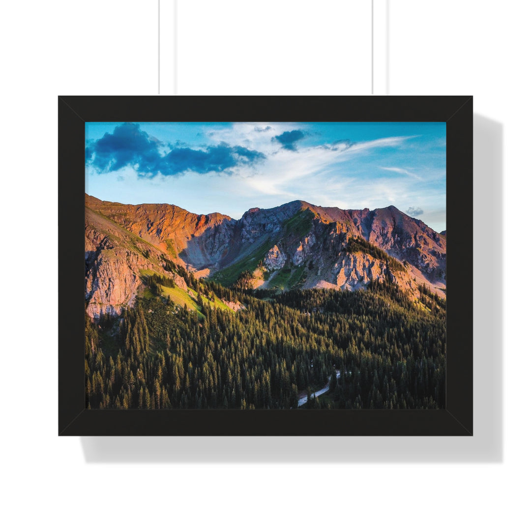 Fading Mountain Light - Framed Print