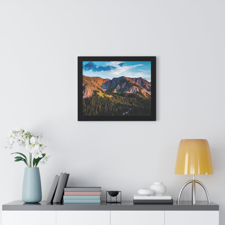Fading Mountain Light - Framed Print
