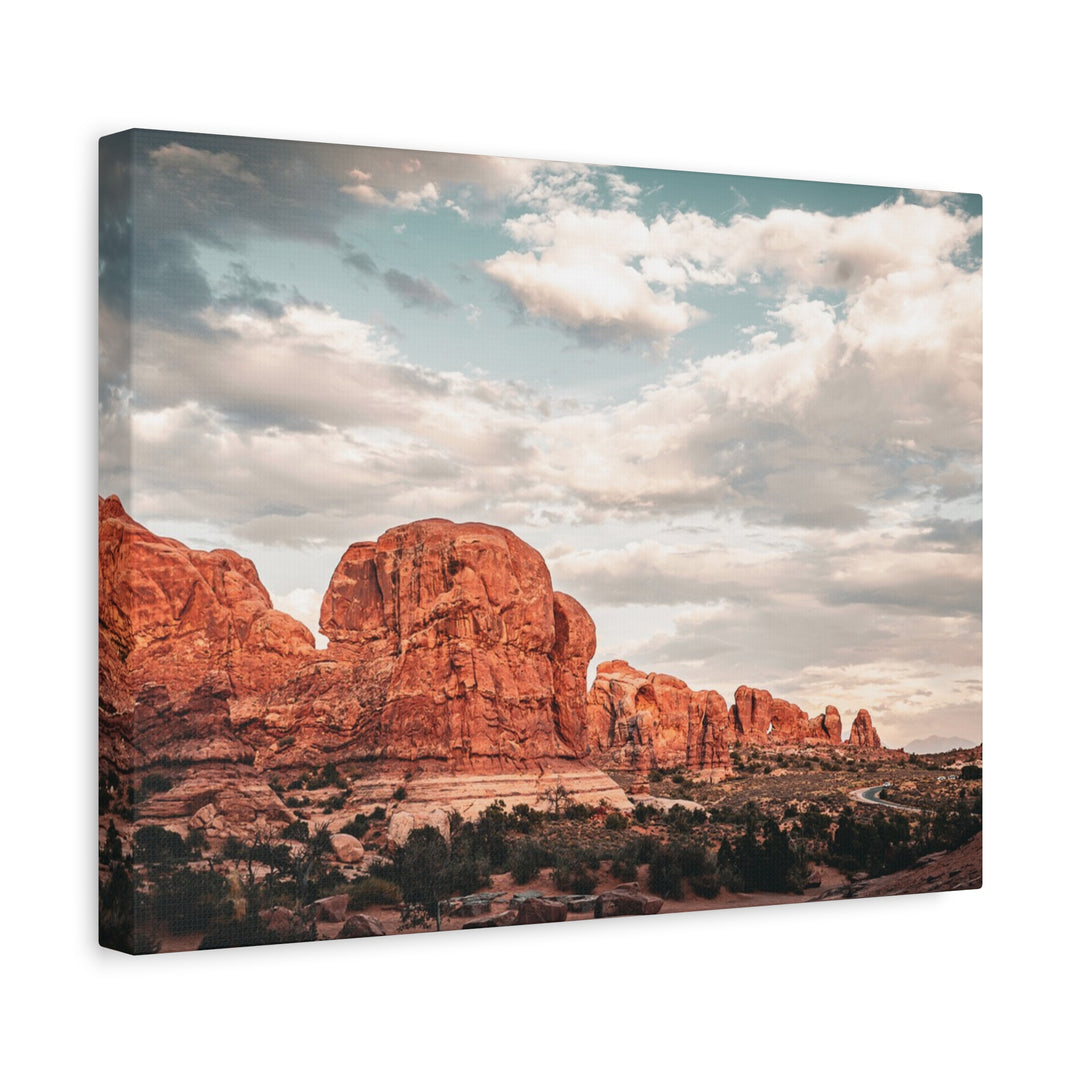 A Desert Sunset | Patience | Matte Canvas Art Print | Elemental Escape Collection