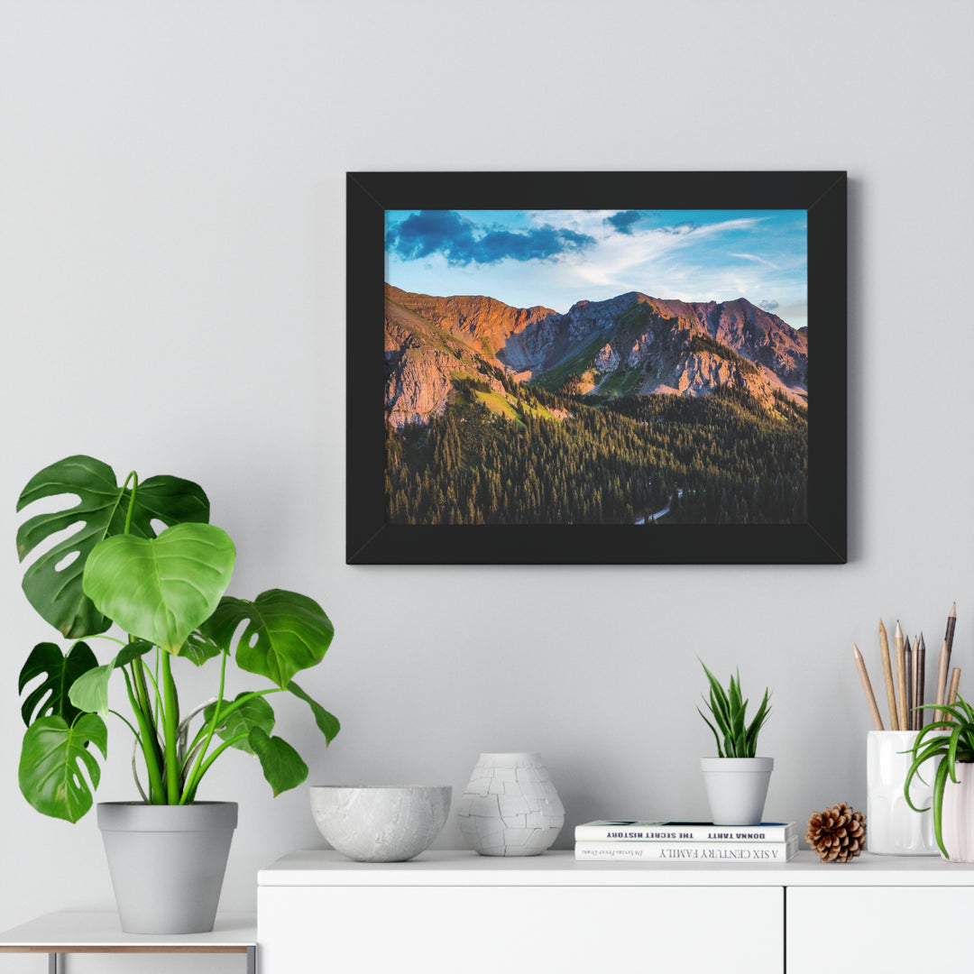 Fading Mountain Light - Framed Print