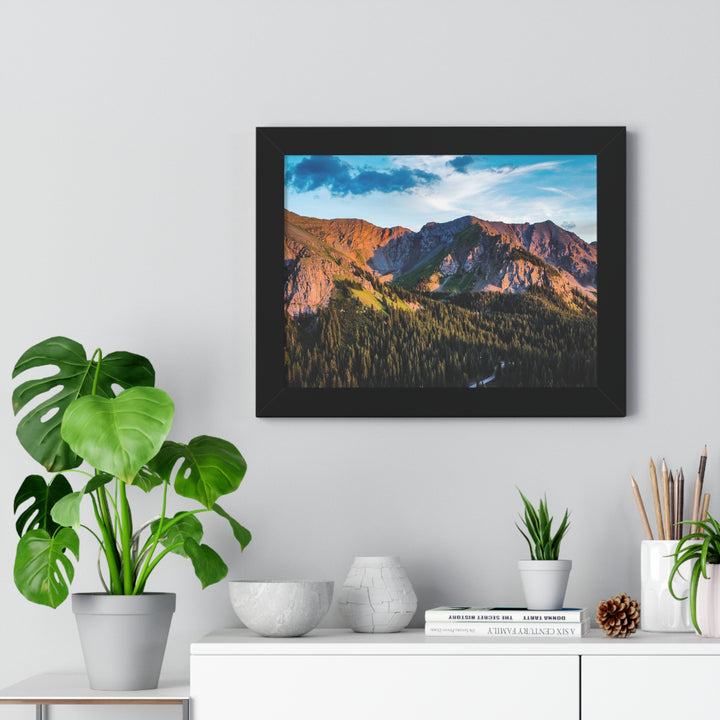 Fading Mountain Light - Framed Print
