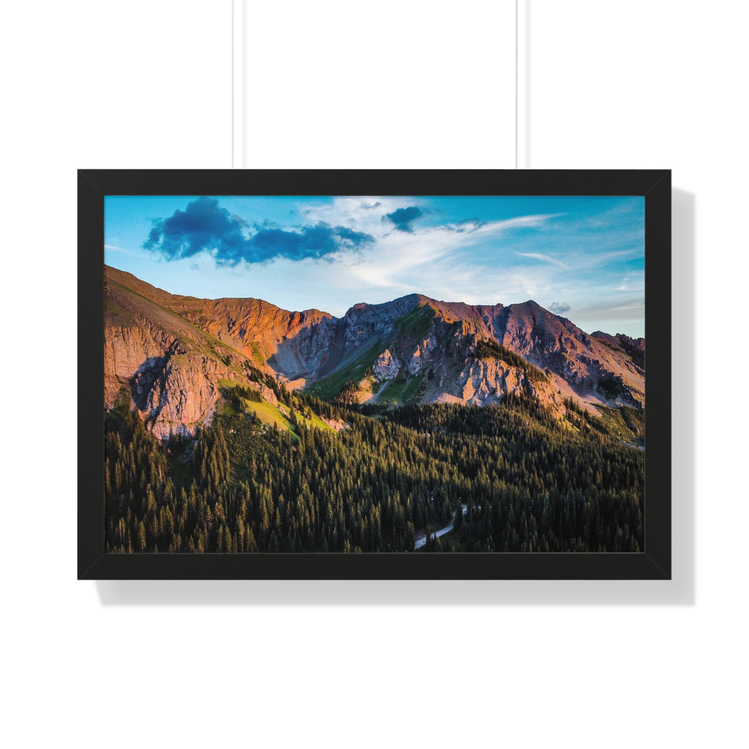 Fading Mountain Light - Framed Print