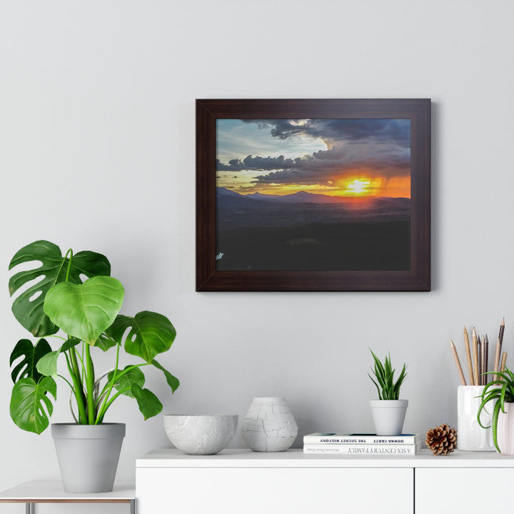 Rainy Sunset - Framed Print